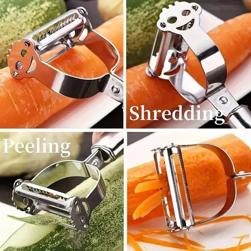 Multi-Blade Vegetable Peeler & Julienne Slicer | CookEase
