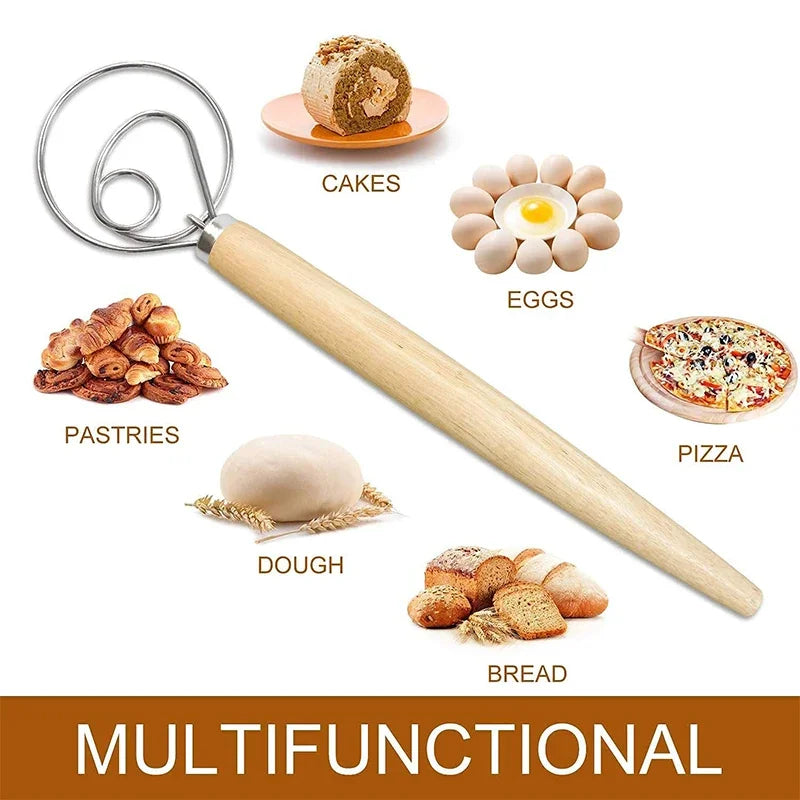 Stainless Steel Danish Dough Whisk