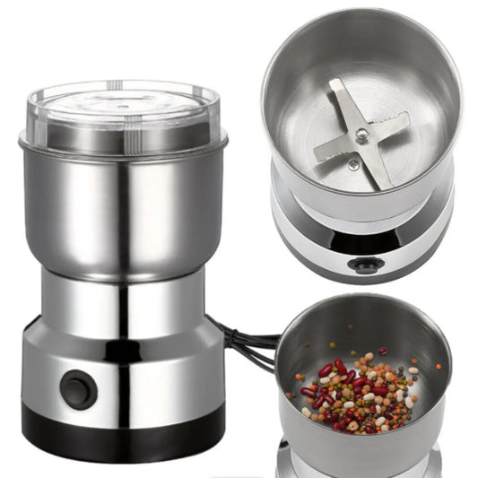 Electric Coffee Grinder – Multifunctional 4-Blade Grain Mill