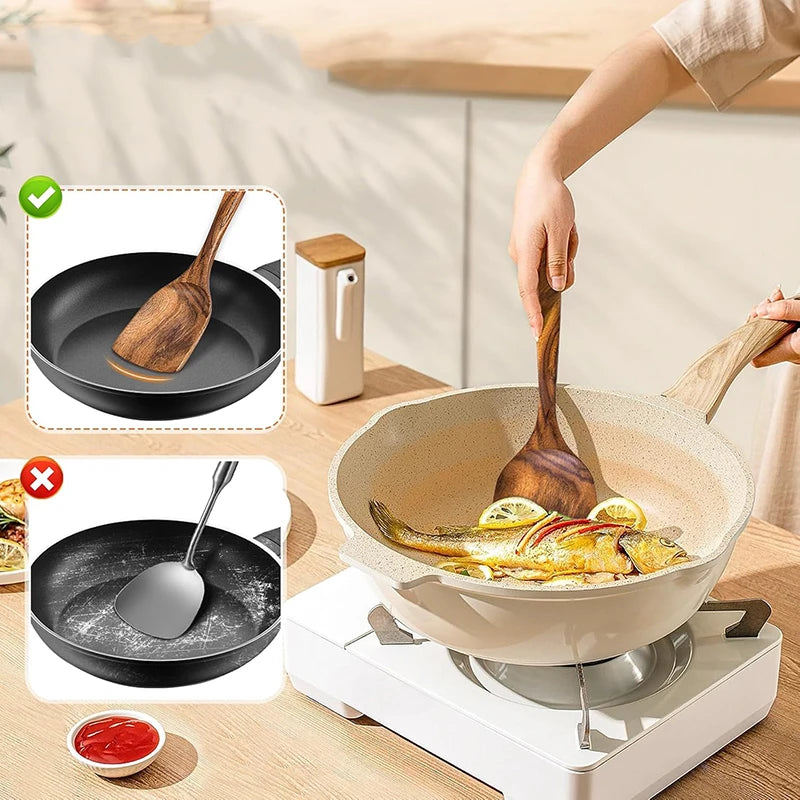 Acacia Wood Spatula Set (2-Piece)