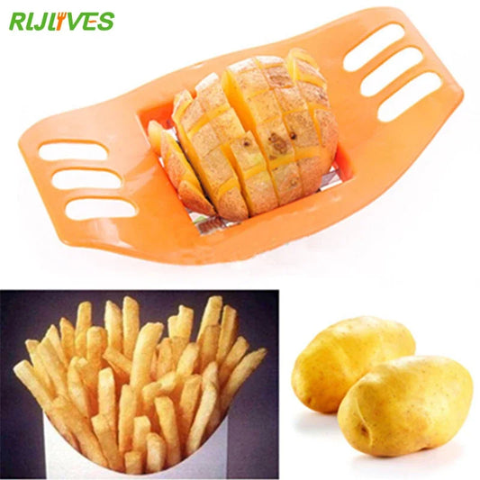 Stainless Steel Potato Slicer & French Fry Cutter – Vegetable Chopper for Homemade Fries