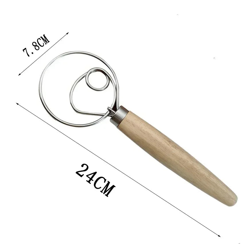 Stainless Steel Danish Dough Whisk