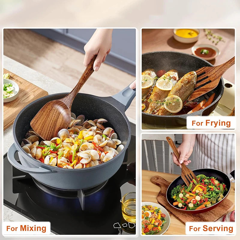 Acacia Wood Spatula Set (2-Piece)