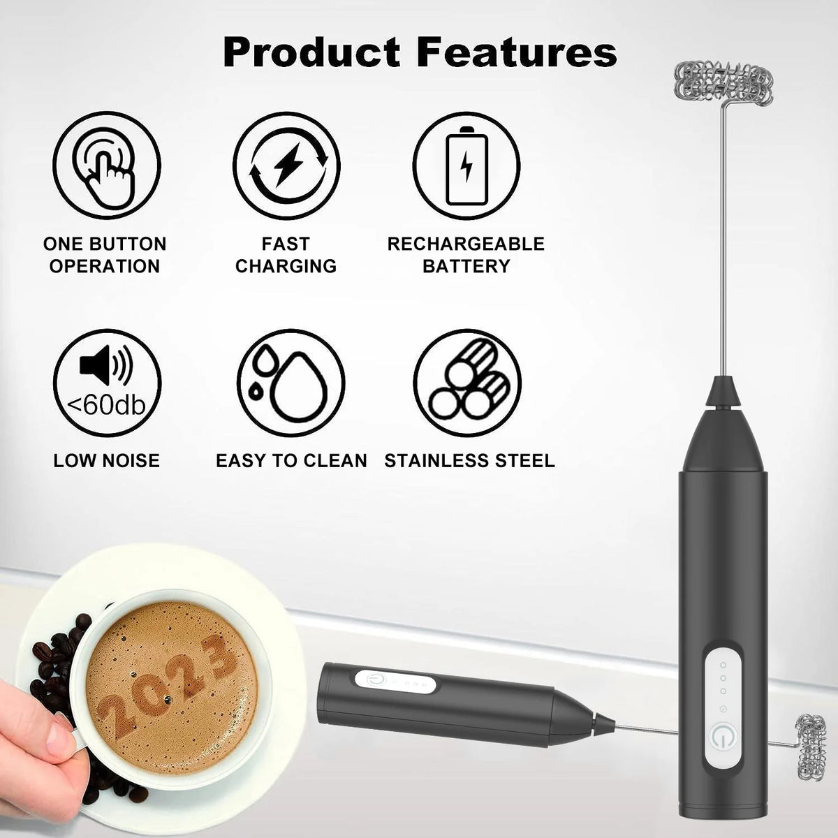 Mini Electric Milk Frother
