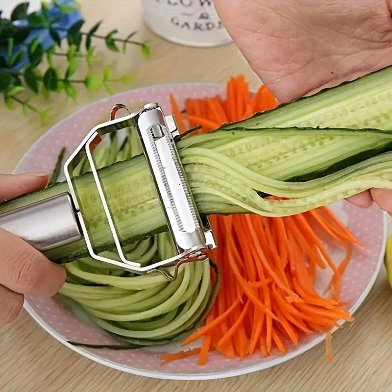 Multi-Blade Vegetable Peeler & Julienne Slicer | CookEase
