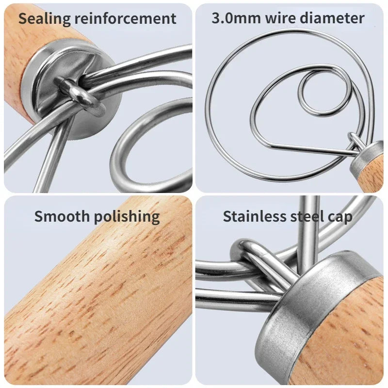 Stainless Steel Danish Dough Whisk
