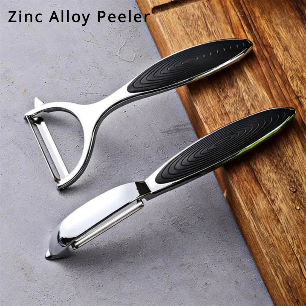 Zinc Alloy Vegetable Peeler – Stainless Steel Blade Potato & Carrot Peeler Kitchen Tool